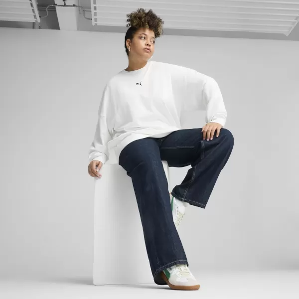  Hanorac de dama PUMA ESS OVERSIZED CREW FL 68540002 PUMA ALB 
