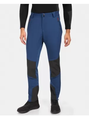 Pantaloni softshell pentru bărbați KILPI NUUK-M ZM0410KI ALBASTRU ÎNCHIS