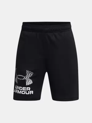 Pantaloni scurți pentru băieți UNDER ARMOUR UA TECH LOGO SHORTS 1383333-001 NEGRU