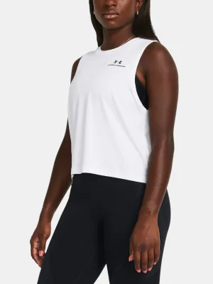 Maieu de damă UNDER ARMOUR VANISH ENERGY CROP TANK 1383654-100 ALB