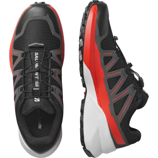  Pantofi pentru bărbați SALOMON SPEEDCROSS PEAK NEGRU/ASFALT/ROSU APRINS 
