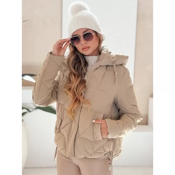  Geacă pentru doamne DSTREET TY5041 CARAMEL 