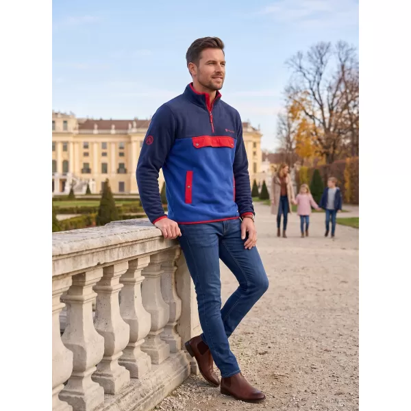  Hanorac pentru bărbați din fleece ALTISPORT GARM ALBASTRU 