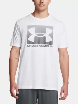 Tricou pentru bărbați UNDER ARMOUR UA M BOXED SPORTS UPDATED SS 1386793-100 ALB