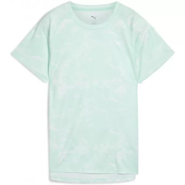  Tricou de damă PUMA W RUN VELOCITY AOP TEE 52759945 TOPITURĂ DE MENTĂ 