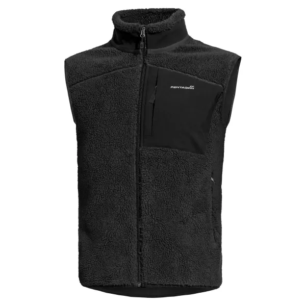  Vesta pentru bărbați PENTAGON SUMMIT SHERPA FLEECE VEST K04016 NEGRU 