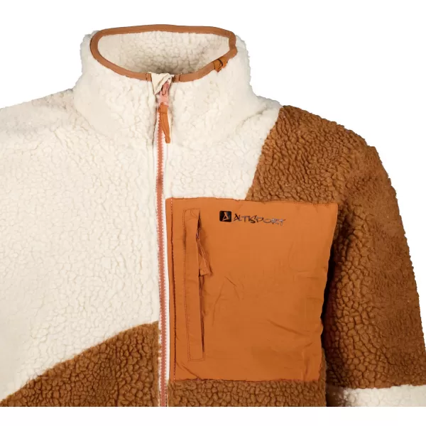  Hanorac pentru bărbați din fleece ALTISPORT GANAN BEJ 