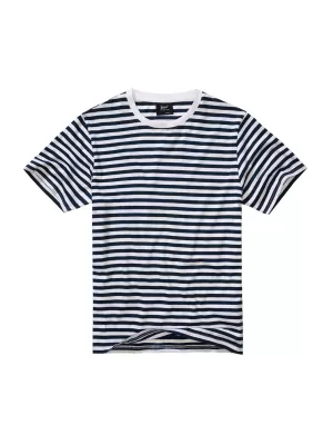 Tricou pentru bărbați BRANDIT 4208 BLEUMARIN/ALB