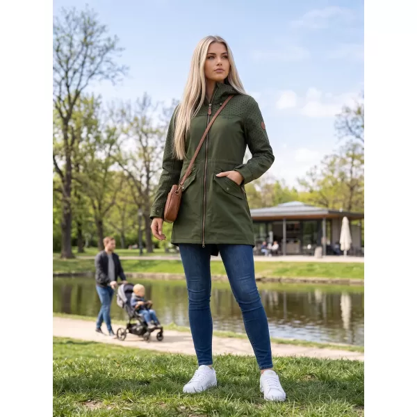  Geacă de softshell pentru femei ALTISPORT GEMEE KAKI 