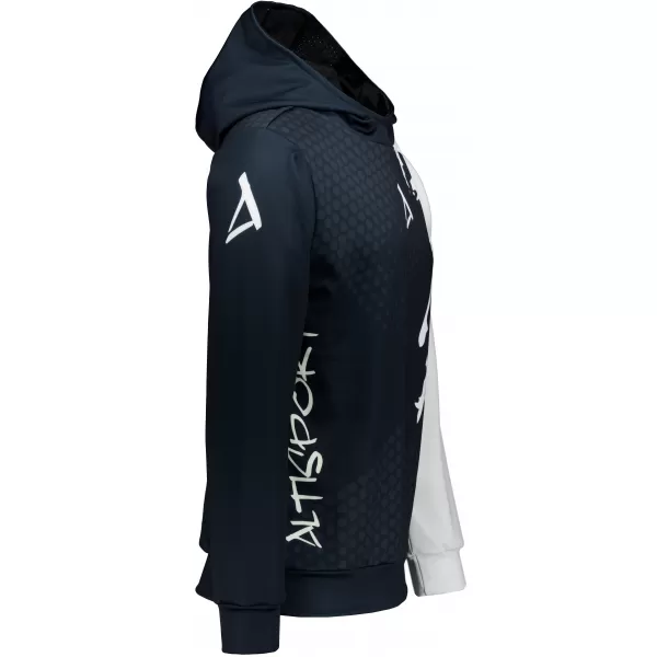  Premium cu hanorac funcțional pentru bărbați ALTISPORT VOJ/ALM112MI01 ALB-NEGRU 