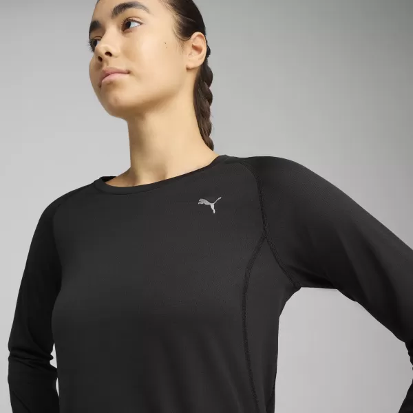  Cămaşă PUMA W RUN VELOCITY LONG SLEEVE (POLY) 52658101 PUMA NEGRU 