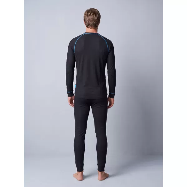  Set termic pentru bărbați ALTISPORT GAIN NEGRU/ALBASTRU 