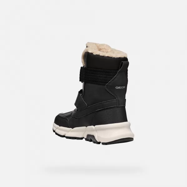  Botine pentru baieti GEOX FLEXYPER PLUS J46LCF0MEFUC9999 NEGRU 