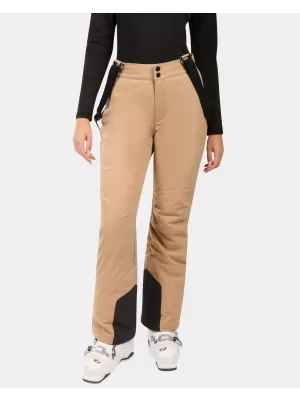 Pantaloni de schi pentru femei KILPI ELARE-W ZL0404KI BEJ