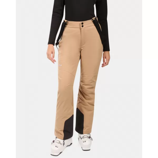  Pantaloni de schi pentru femei KILPI ELARE-W ZL0404KI BEJ 