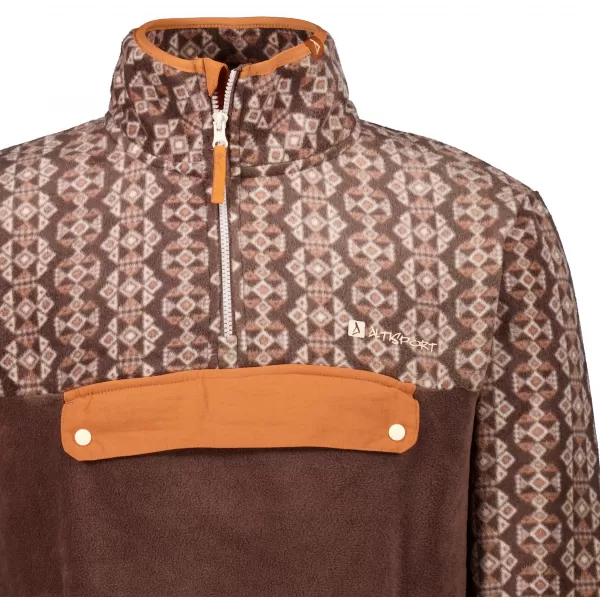  Hanorac pentru bărbați din fleece ALTISPORT GARM MARO 
