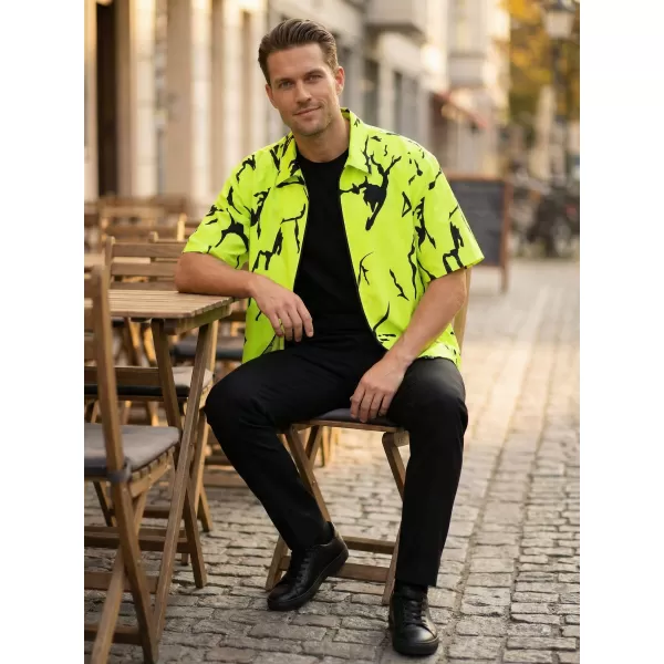  Cămașă premium pentru bărbați ALTISPORT VOJ/ALM052KOS01 VERDE NEON 