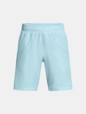 Pantaloni scurți pentru băieți UNDER ARMOUR UA TECH WOVEN WORDMARK SHORT 1383341-494 ALBASTRU