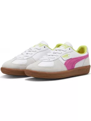 Pantofi pentru bărbați PUMA PALERMO LTH 39646425 CÂINE PUMA WHITE/FLURU PINK