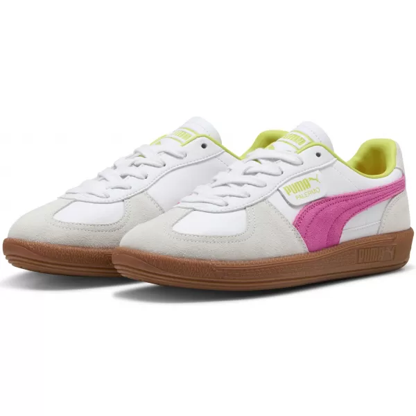  Pantofi pentru bărbați PUMA PALERMO LTH 39646425 CÂINE PUMA WHITE/FLURU PINK 