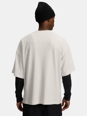 Tricou pentru bărbați UNDER ARMOUR UA RIVAL WAFFLE CREW 1383106-110 ALB