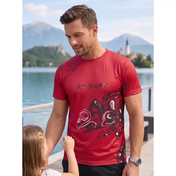  Cămașă de agrement pentru bărbați premium ALTISPORT VOJ/ALM122TR06 ROŞU 