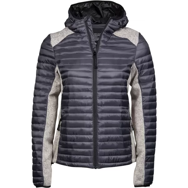  Geaca de dama TEE JAYS | TJ 9611 GRI SPAȚIAL/GRI MELANGE 