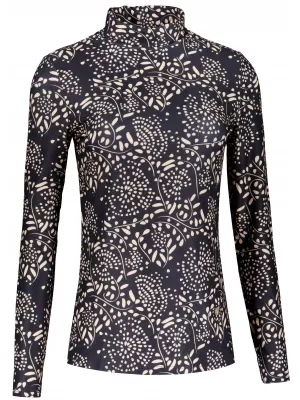 Tricou pentru femei KIXMI VENUS NEGRU/BEJ