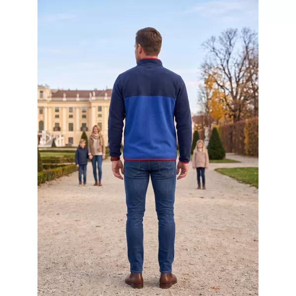  Hanorac pentru bărbați din fleece ALTISPORT GARM ALBASTRU 