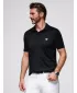 Mens t -thirt cu guler OMBRE OM-POSS-0150 NEGRU