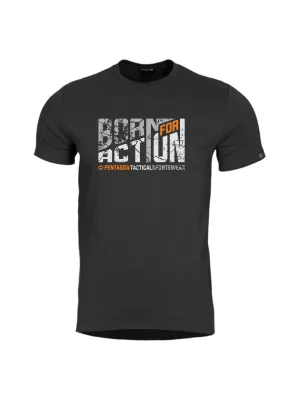 tricou PENTAGON AGERON BORN FOR ACTION K09012 NEGRU