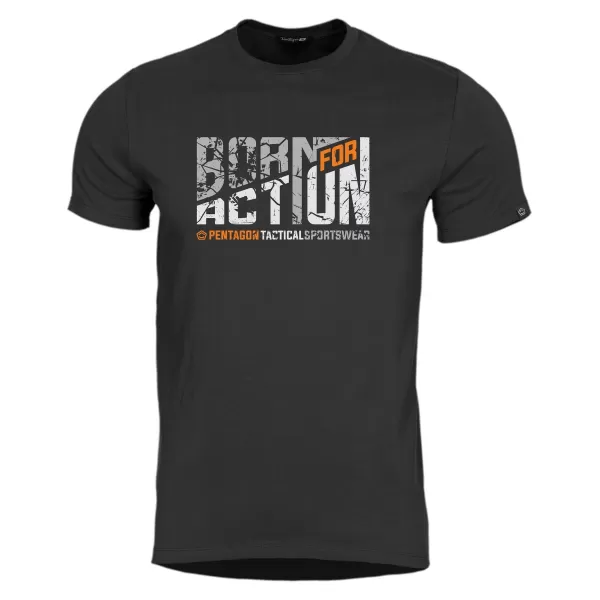  tricou PENTAGON AGERON BORN FOR ACTION K09012 NEGRU 