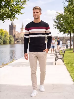 Pulover pentru bărbați ALTISPORT GABRIEL NEGRU