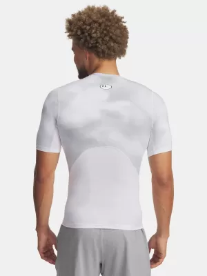 Tricou pentru bărbați UNDER ARMOUR UA HG ARMOUR PRINTED SS 1383321-101 ALB