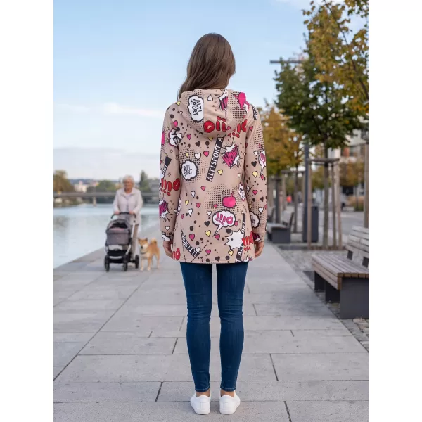  Hanorac de dama ALTISPORT GITA BEJ 