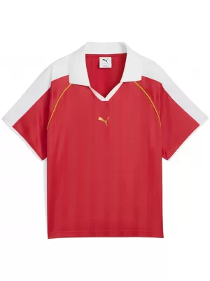 Tricou pentru femei PUMA T7 RELAXED FOOTBALL JERSEY 63215711 PENTRU TOTDEAUNA ROȘU