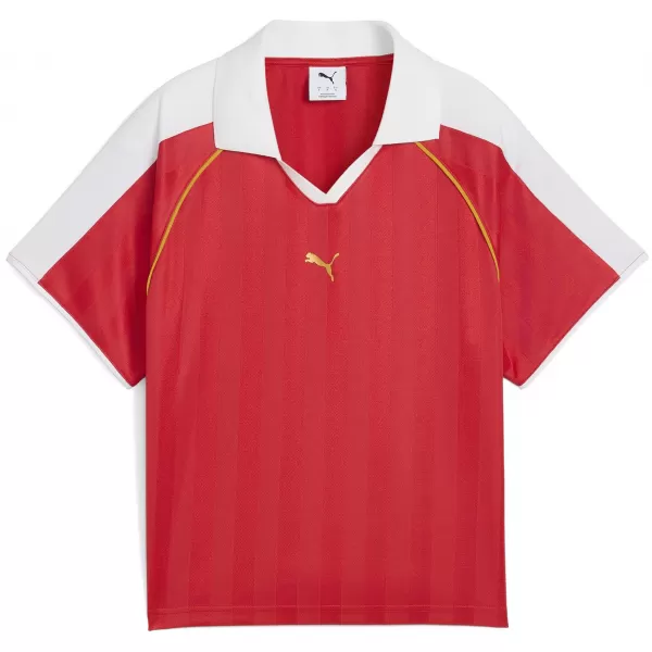  Tricou pentru femei PUMA T7 RELAXED FOOTBALL JERSEY 63215711 PENTRU TOTDEAUNA ROȘU 