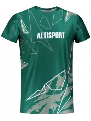 Cămașă de agrement pentru bărbați premium ALTISPORT VOJ/ALM123TR06 VERDE ÎNCHIS