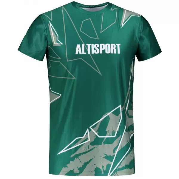  Cămașă de agrement pentru bărbați premium ALTISPORT VOJ/ALM123TR06 VERDE ÎNCHIS 