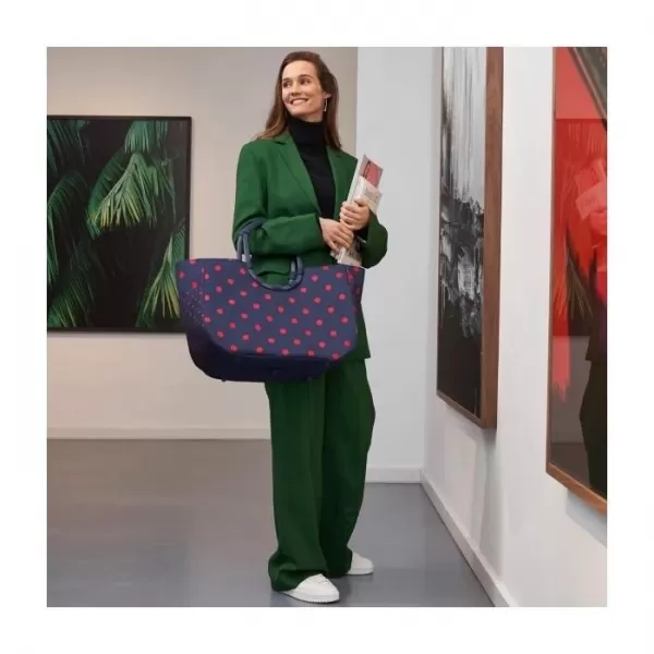  Geantă de mână REISENTHEL LOOPSHOPPER L FRAME PUNCTE MIXTE ROȘII 