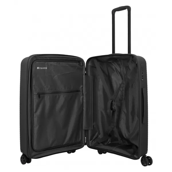  Valiză TRAVELITE Air Stripe M NEGRU 