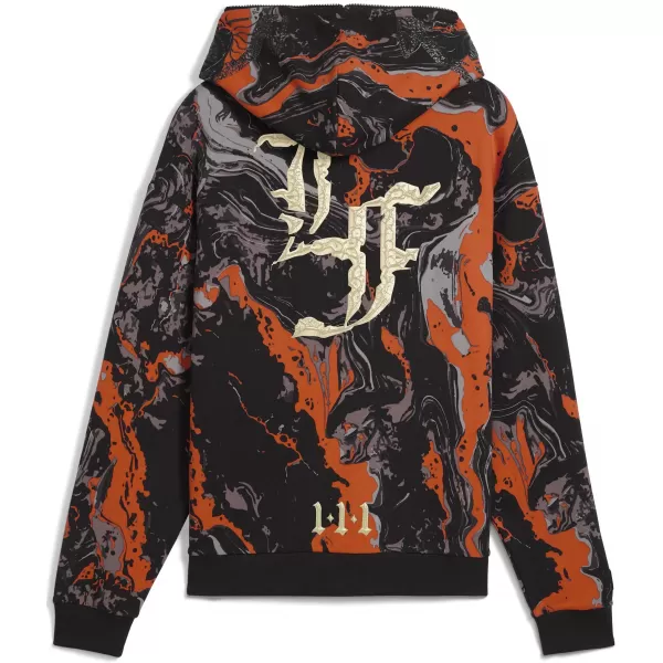  Hanorac pentru bărbați PUMA LAFRANCE HEEM ERA FULL ZIP 63247101 PORTOCALIU GLO/AOP 