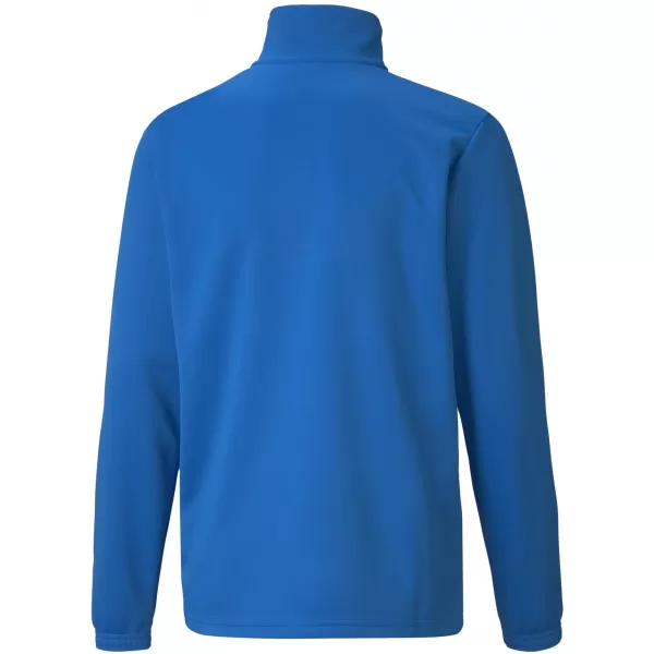  T -thirt PUMA TEAMRISE 1/4 ZIP TOP JR 657395_02 LIMONADĂ ALBASTRĂ ELECTRICĂ 