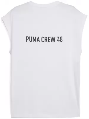 Cămaşă PUMA M GRAPHIC CUTOFF TANK 52762002 PUMA ALB
