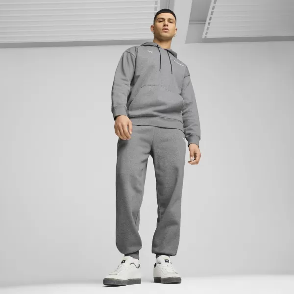  Piese pentru bărbați PUMA BMW MMS ESS+ PANTS FLEECE 62749903 HEATHER GRI MEDIU 
