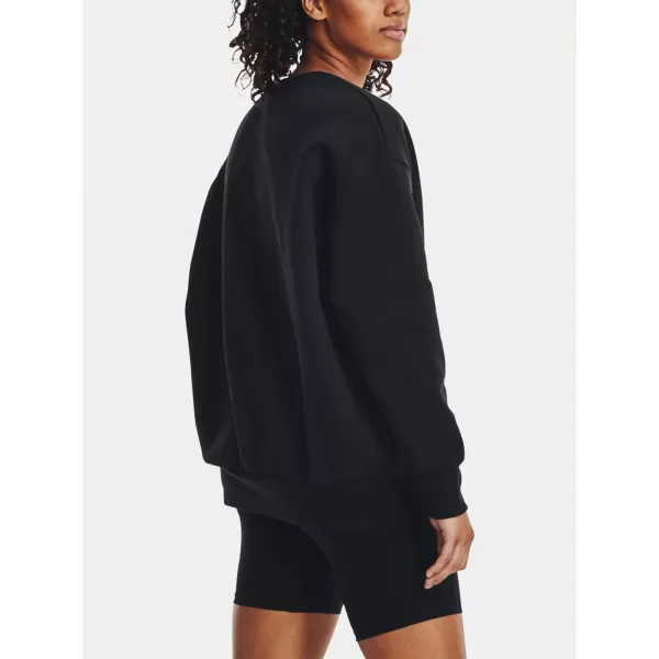  Hanorac de dama UNDER ARMOUR ESSENTIAL FLC OS CREW 1379475-001 NEGRU 