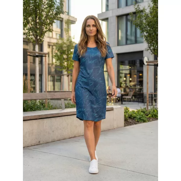  Tricou premium extins pentru femei ALTISPORT VOJ/ALW084SAT02 ALBASTRU 