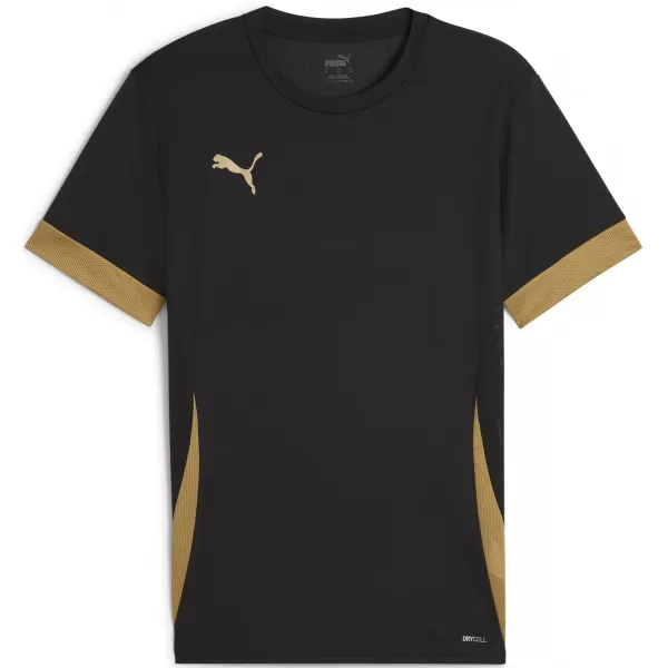  Jersey pentru bărbați PUMA TEAMGOAL MATCHDAY JERSEY 705747_28 PUMA NEGRU/AUR/AUR MAT 