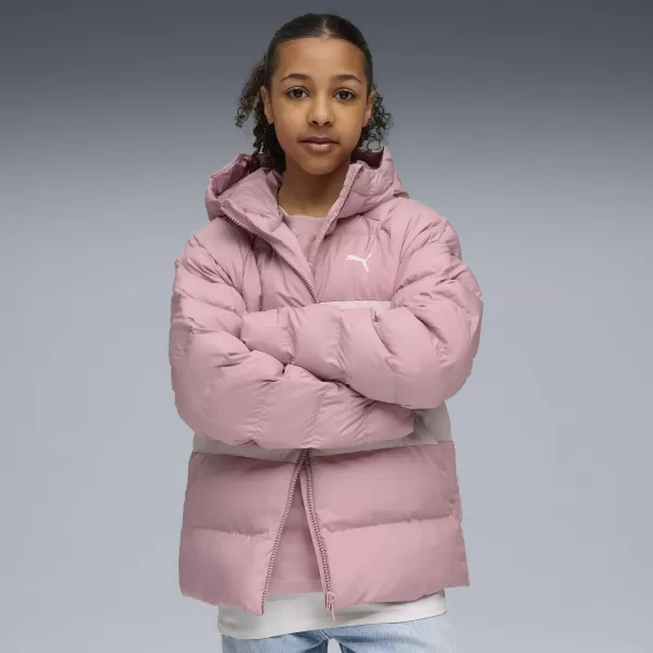  Jacheta pentru copii PUMA SYNTHETIC HOODED PUFFER JACKET 68840465 ROZ ECHILIBRAT 