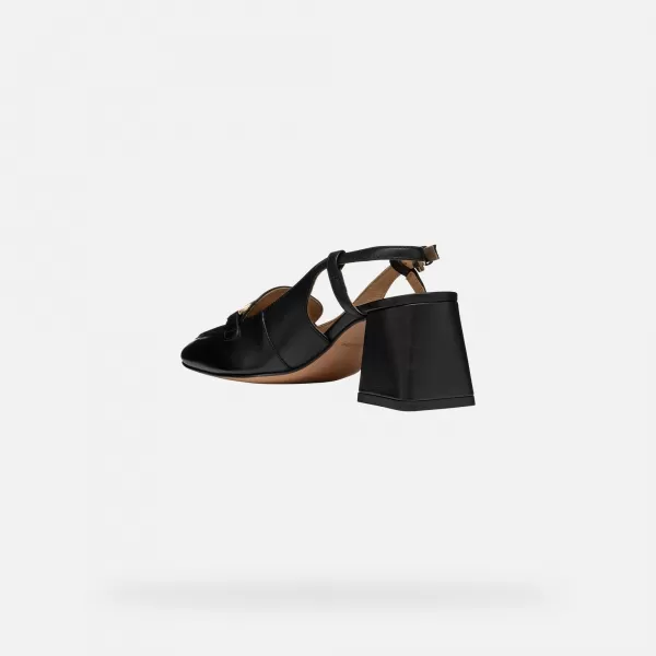  Pantofi de dama cu toc GEOX CORONILLA NEGRU 
